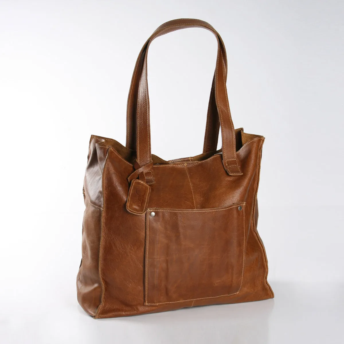 Laptop Tote Zipper Handbag Leather