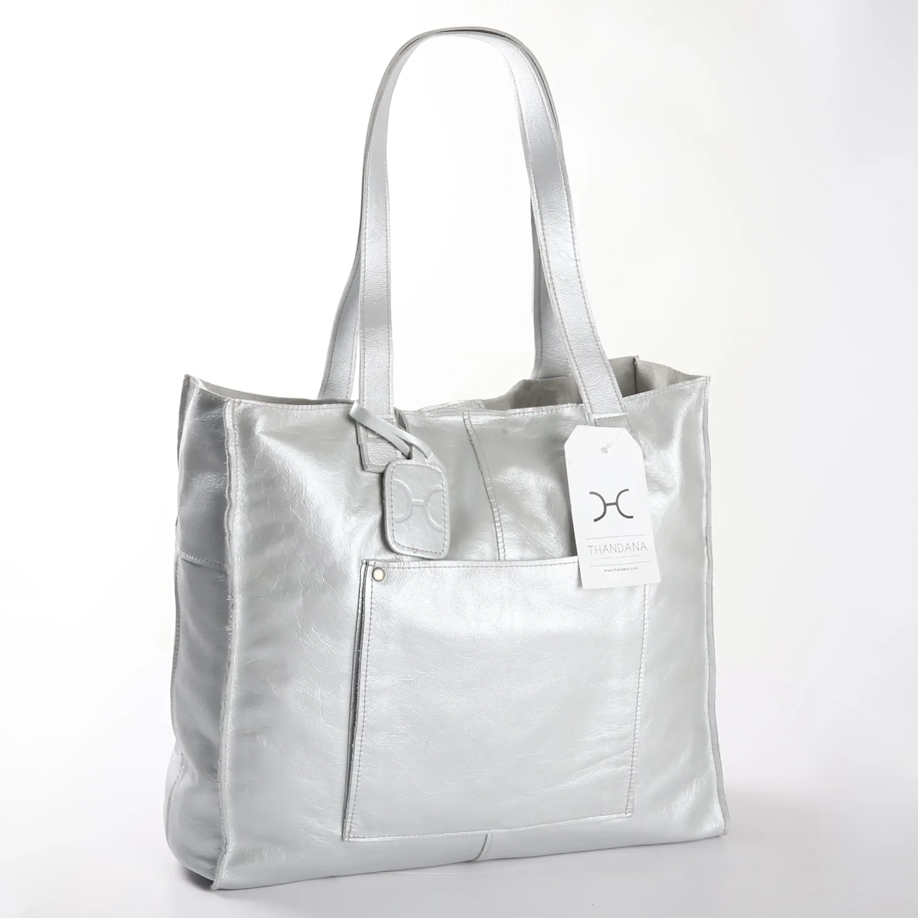 Laptop Tote Zipper Handbag Leather