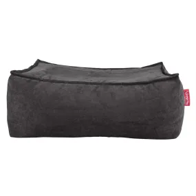 Large Footstool - Flock Graphite Grey
