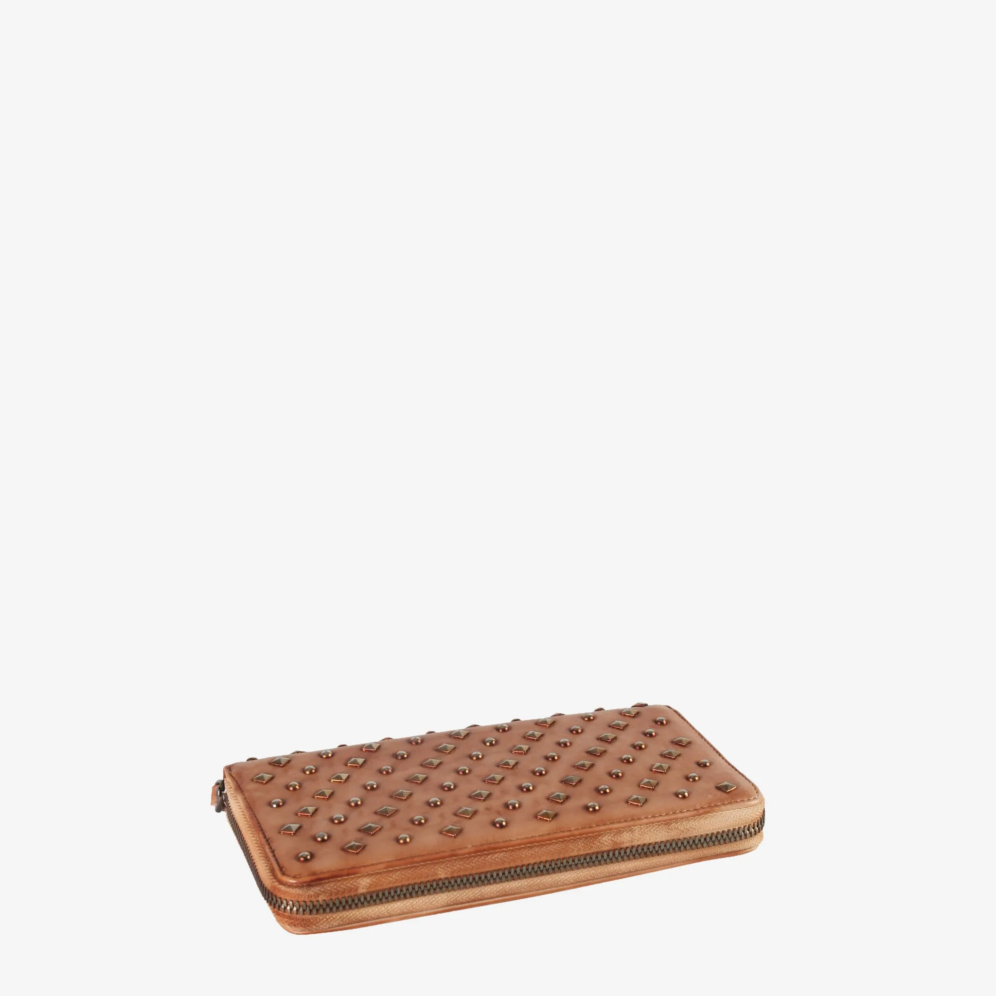 Leather Studded Multiple Card Holder Wallet
