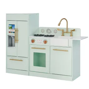 Little Chef Charlotte Modern Play Kitchen, Mint/gold