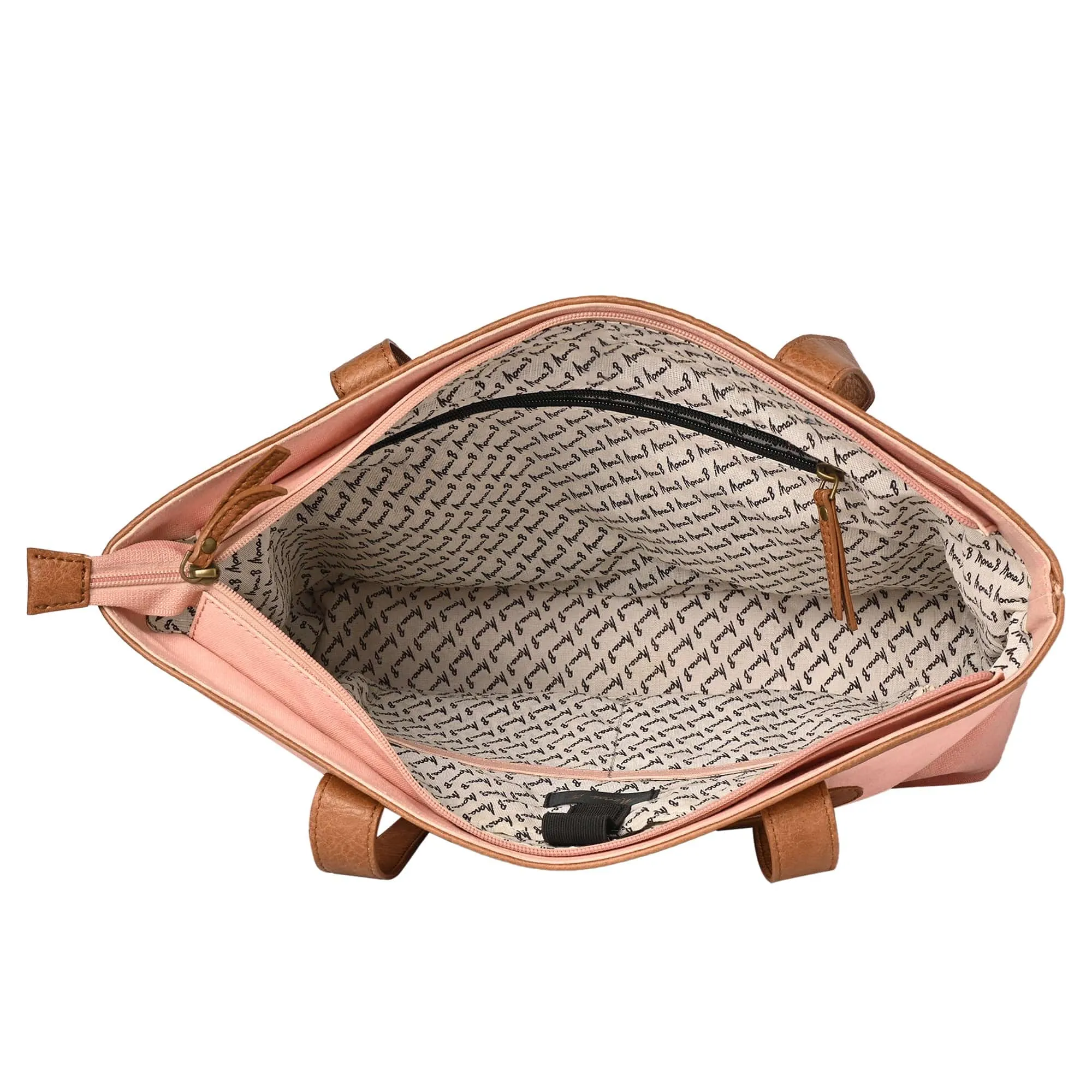 Mona B - Trellis Shoulder Bag with Laptop Compartment