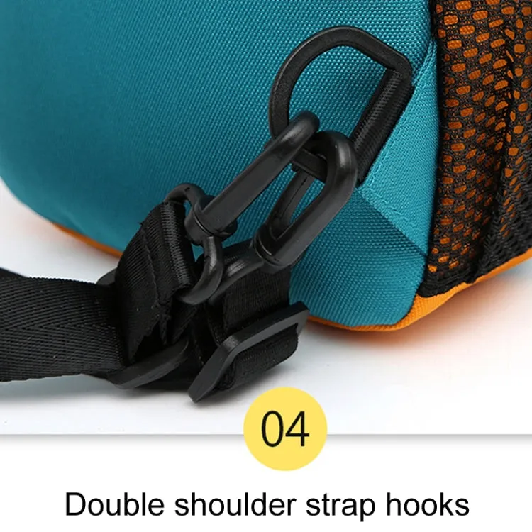 O-TBOST Outdoor Traveling Multifunctional Large Capacity Color Combination Crossbody Bag With Earphone Hole(Beige)