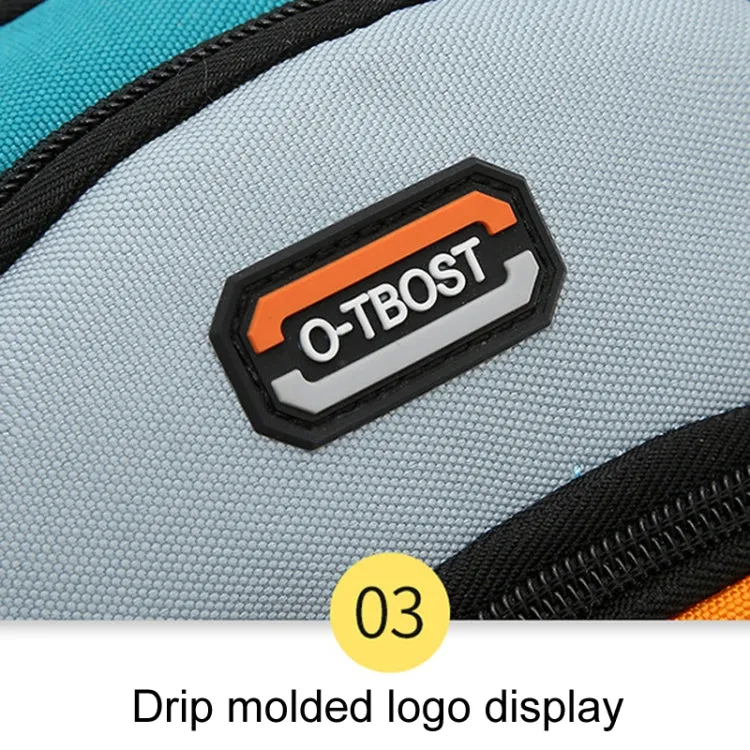O-TBOST Outdoor Traveling Multifunctional Large Capacity Color Combination Crossbody Bag With Earphone Hole(Beige)