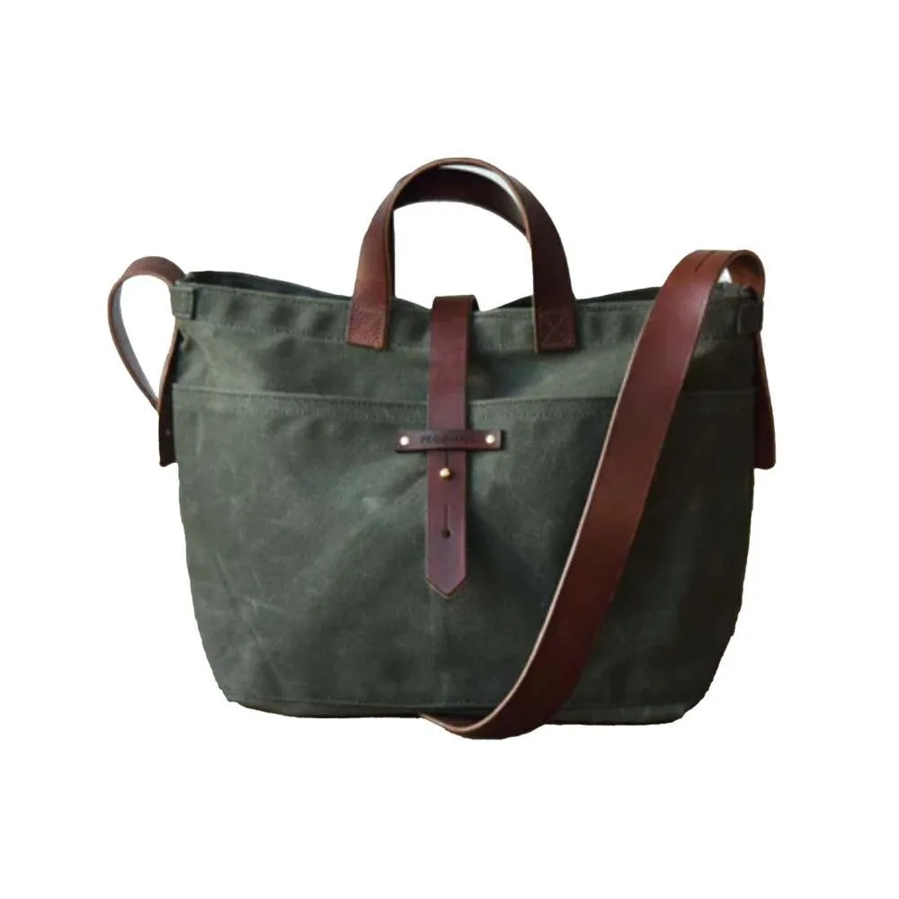 Peg and Awl Tote Bag - Waxed Canvas Tote