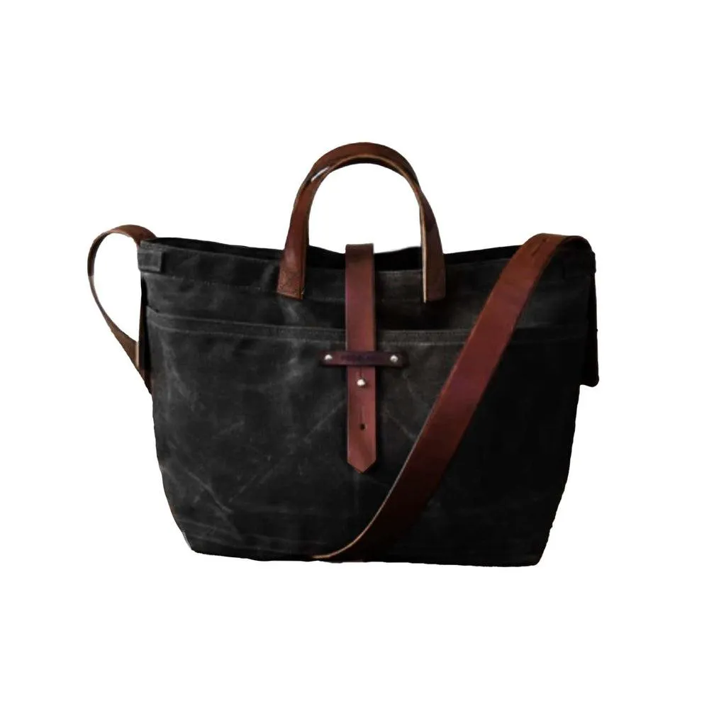 Peg and Awl Tote Bag - Waxed Canvas Tote