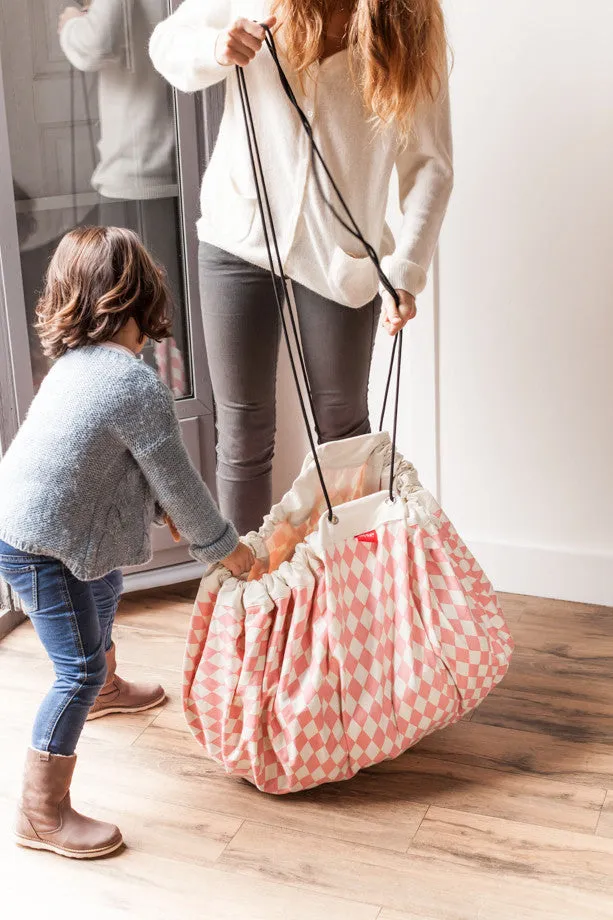 PLAY & GO - Toy Storage Bag/Play Mat - Diamond Pink