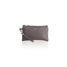 Polly Leather  Pouch - Ash