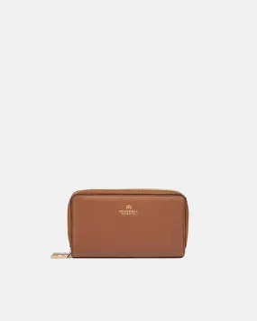 PORTAFOGLIO DOPPIO ZIP AROUND - CARAMEL