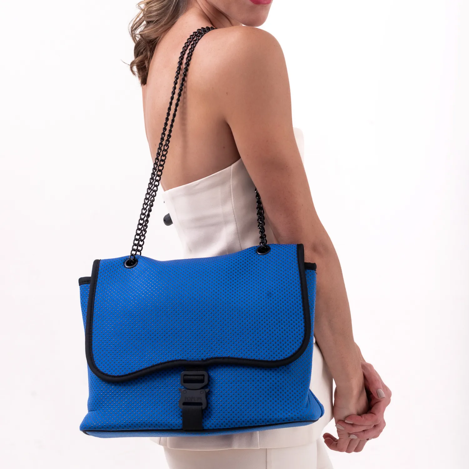 POUCH   FLAP CROSSBODY - ROYAL BLUE