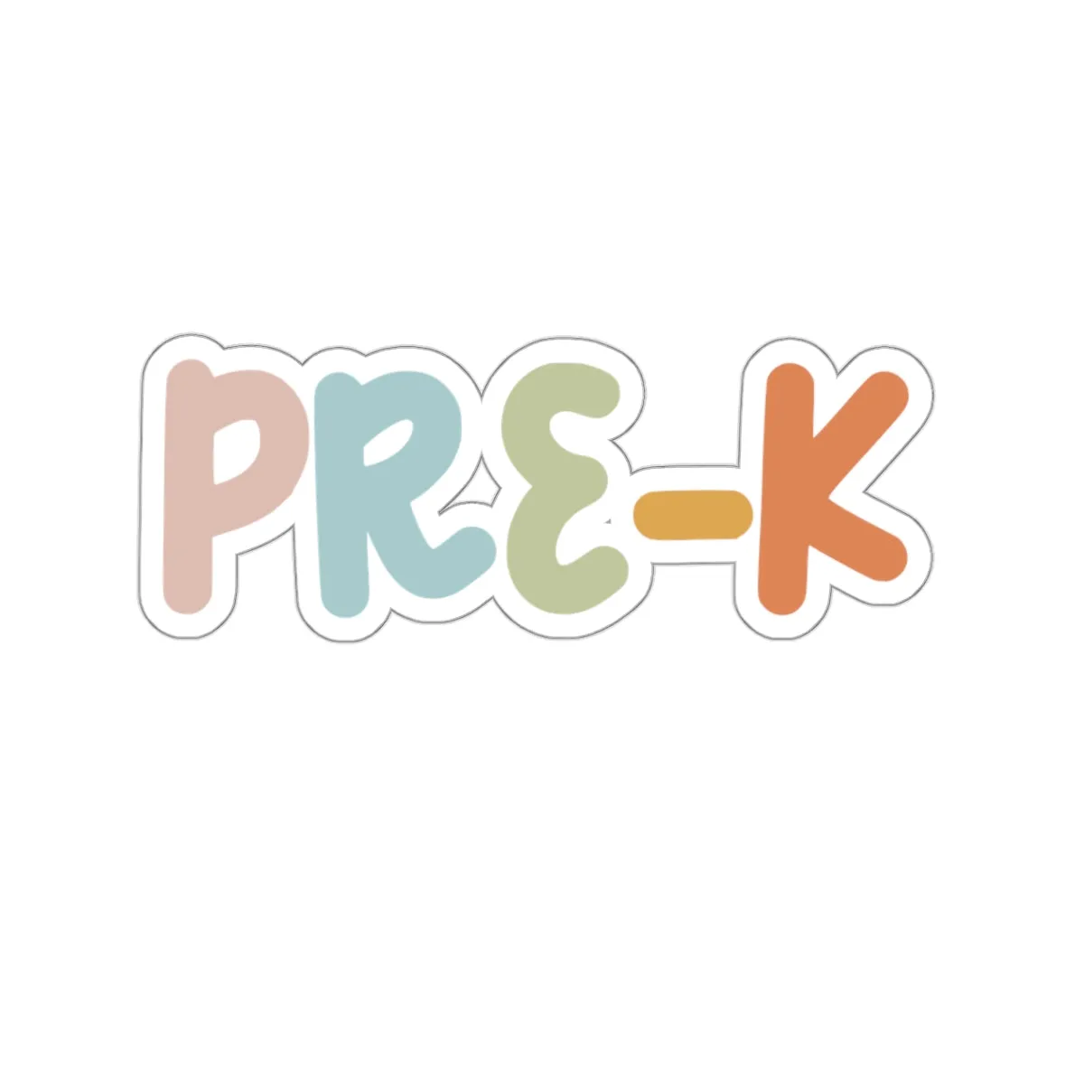 Pre-K Teacher Sticker, Preschool Teacher Kiss-Cut Sticker