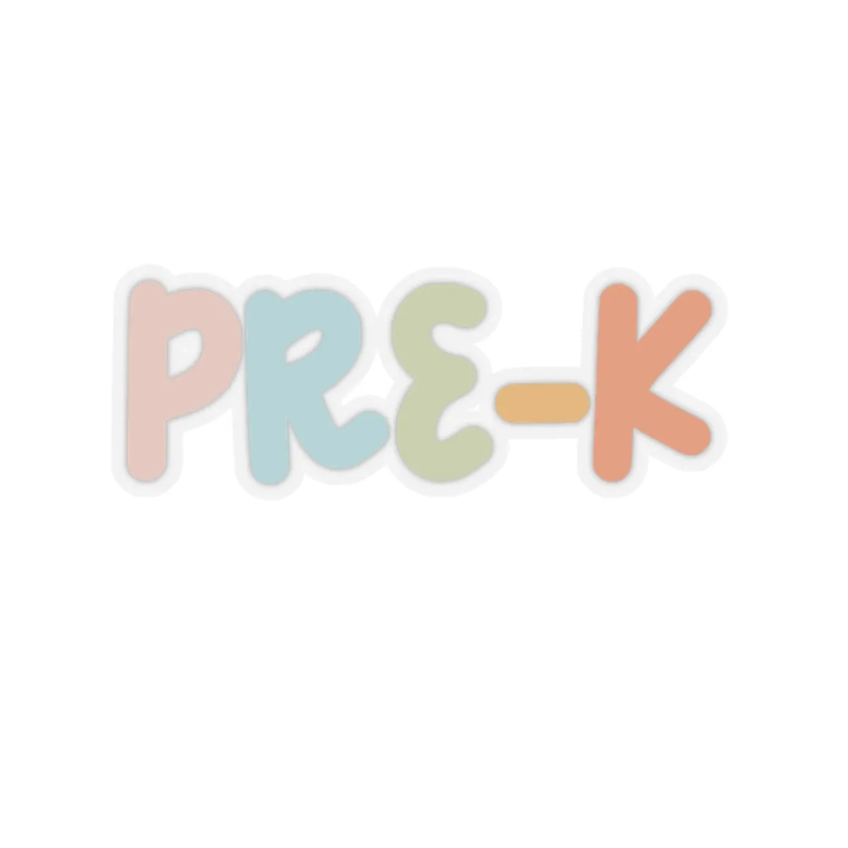 Pre-K Teacher Sticker, Preschool Teacher Kiss-Cut Sticker