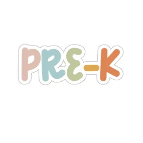 Pre-K Teacher Sticker, Preschool Teacher Kiss-Cut Sticker