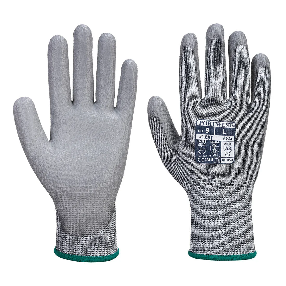 PW A622 - MR Cut PU Palm Glove