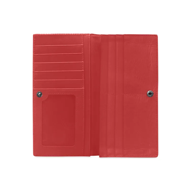 RBG Flag w/ Red Star Ladies Leather Wallet