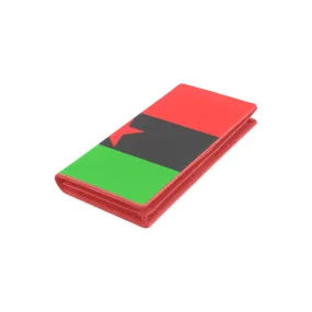 RBG Flag w/ Red Star Ladies Leather Wallet