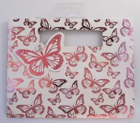 Small Metallic Pink Butterfly Gift Bag