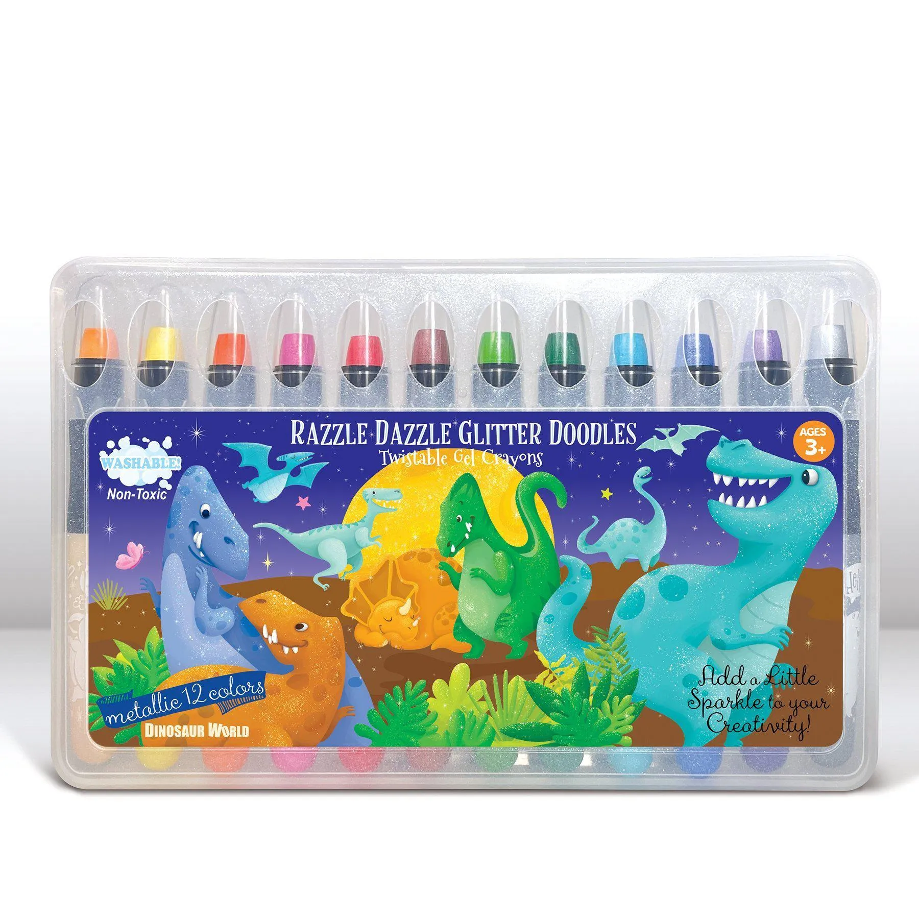 The Piggy Story Glitter Doodle Gel Crayons