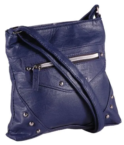 Tiffany Studded Faux Leather Shoulder Bag