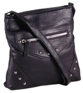 Tiffany Studded Faux Leather Shoulder Bag