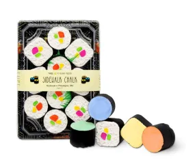 Twee Sushi Maki Roll Sidewalk Chalk - Set of 10