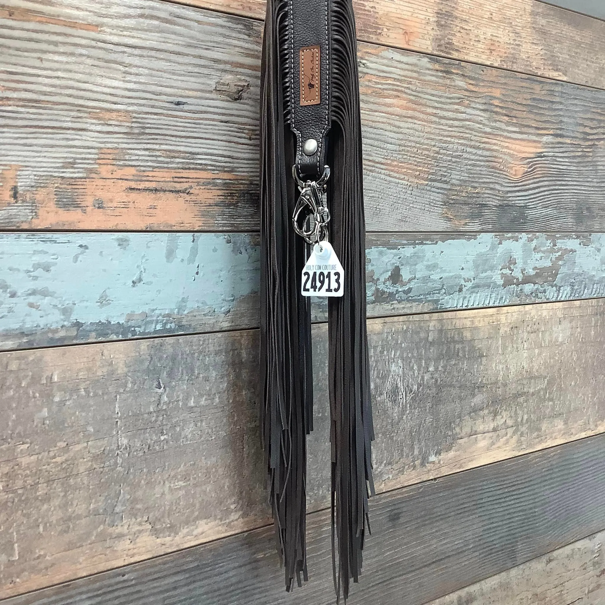Western Mini Leather Fringe Strap 36" #24913