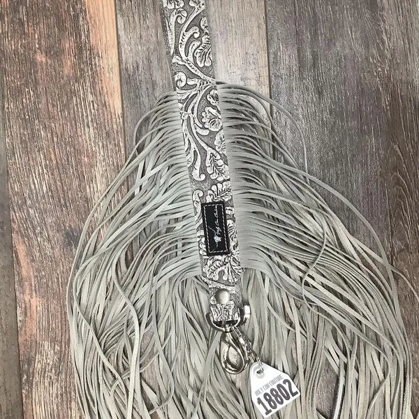 Western Mini Leather Fringe Strap 48" #18802