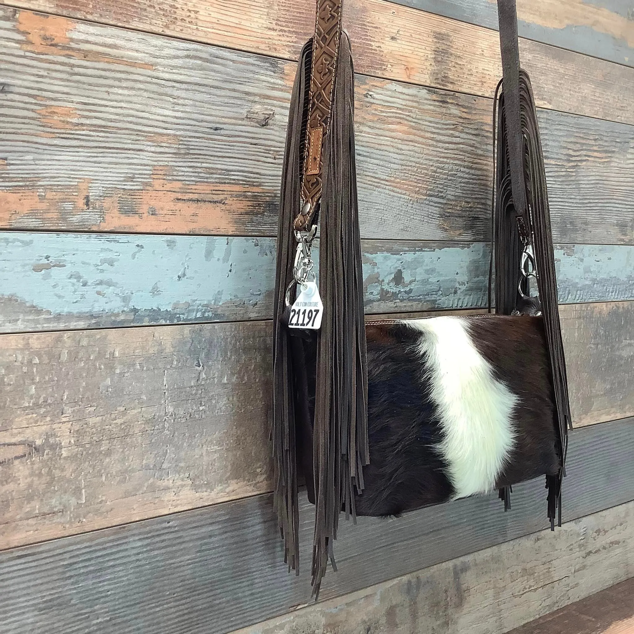 Western Mini Leather Fringe Strap 48" #21197