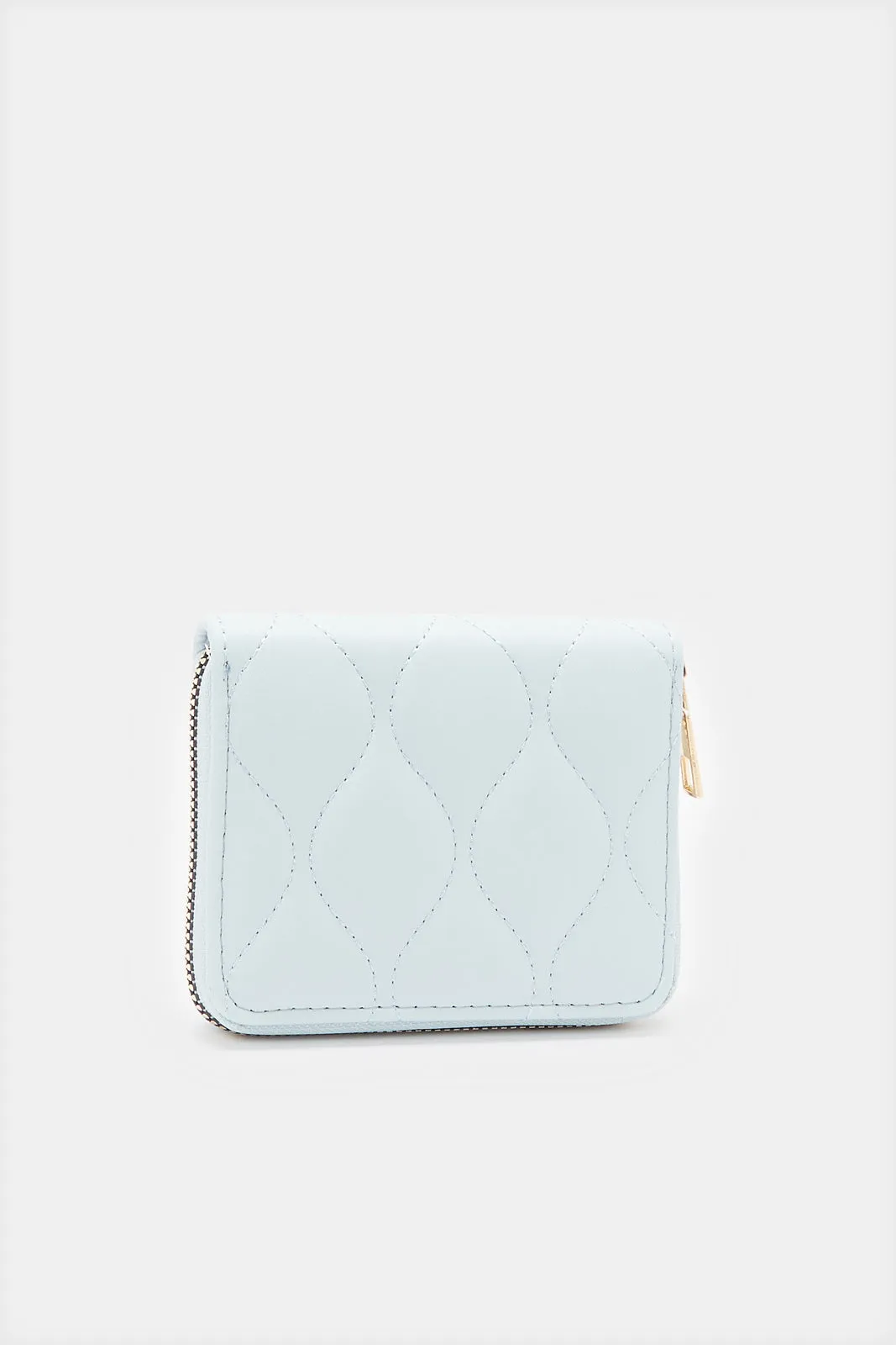 Women Blue Textured Purse